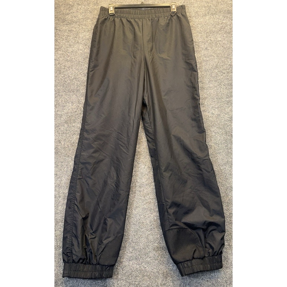 Vintage Columbia Youth XL Black Nylon Ski Snow Pants Shell 90s